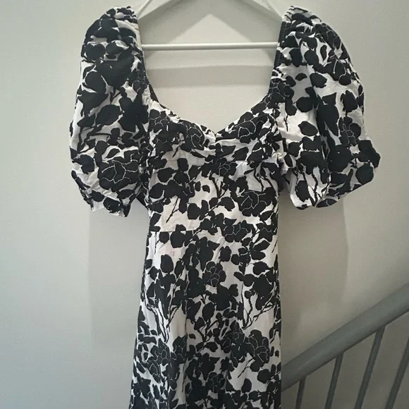 English Factory Black Floral Print Maxi Dress Small - Picture 5 of 5